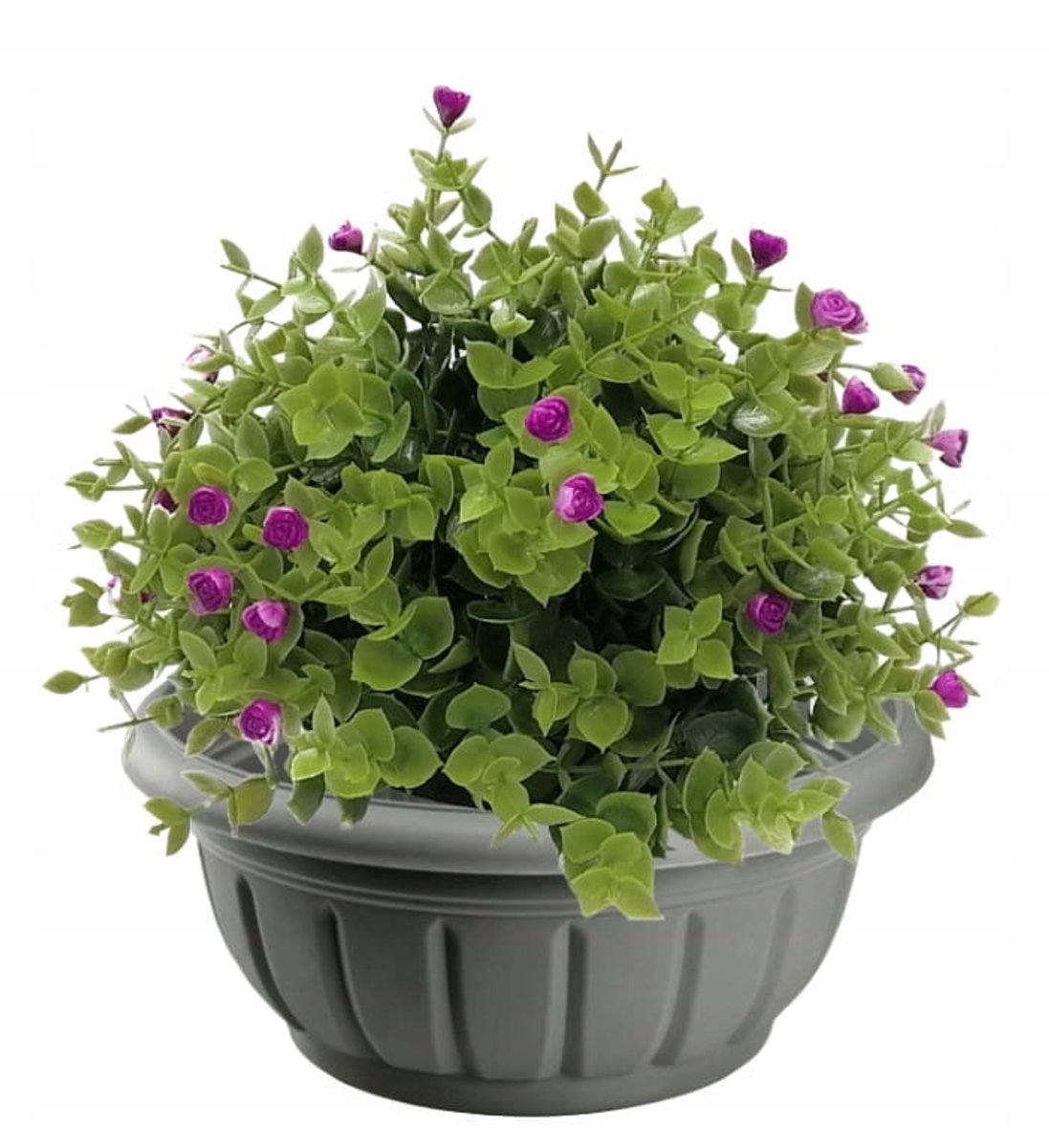Galicja - Bloempot - Grafiet - 26 cm - Kunststof