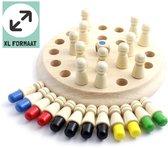 WoodyDoody Breinbreker Spelletjes 4 Jaar EXTRA LARGE VARIANT - Educatief Spel - Kinderspellen Schaakspel Bordspel Kinderen 3 Jaar Houten Puzzel - Montessori Speelgoed - Educatief Speelgoed 4 Jaar – Houten Speelgoed - Educatief Spel - Kinderspeelgoed