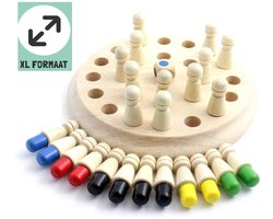 WoodyDoody Breinbreker Spelletjes 4 Jaar EXTRA LARGE VARIANT - Educatief Spel - Kinderspellen Schaakspel Bordspel Kinderen 3 Jaar Houten Puzzel - Montessori Speelgoed - Educatief Speelgoed 4 Jaar – Houten Speelgoed - Educatief Spel - Kinderspeelgoed