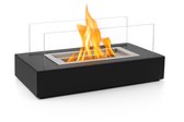 AVOID® Moderne Bio Ethanol Tafelhaard - Sfeerhaard Voor Binnen en Buiten - Rookvrije Vlam - Bio-ethanol Haarden - Grijs