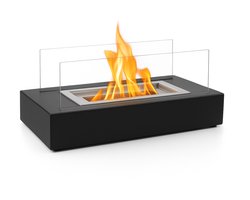AVOID® Moderne Bio Ethanol Tafelhaard - Sfeerhaard Voor Binnen en Buiten - Rookvrije Vlam - Bio-ethanol Haarden - Grijs