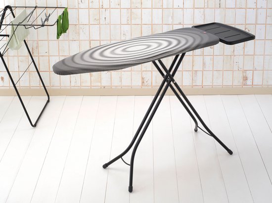 Brabantia Strijkplank B - voor Stoomgenerator - 124 x 38 cm - Titan Oval