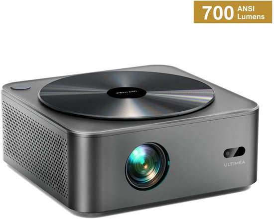 ULTIMEA Beamer - Projector - Native 1080P Beamer met Autofocus & 6D Keystone, 700 ANSI Lumen, 4K-ondersteuning, Thuisbioscoop Projector - Zwart