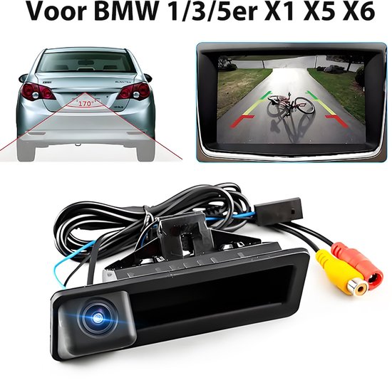 Achteruitrijcamera Geschikt voor BMW E60 E61 E70 E90 E91 E92 E93 E84 E88 E82 E71 E72 — afbeelding 2