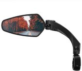 TIKKENS® Bicycle Mirror Gauche - Réglable - Convient pour Vélo/E-bike/Speedpedelec - Zwart