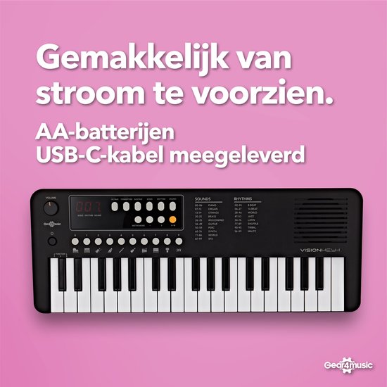 VISIONKEY-100, Piano Numérique Portable avec Bluetooth
