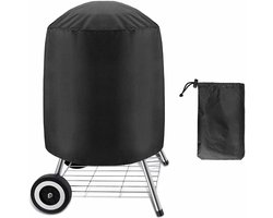 Barbecue Hoes - 70x70cm - BBQ Hoes Waterdicht - Barbecue Grill Hoes Cover - met Stormbanden en Trekkoord - BBQ Accesoires - Met Opbergtas - BBQ-afdekking - Waterdicht - Winddich - Zwart
