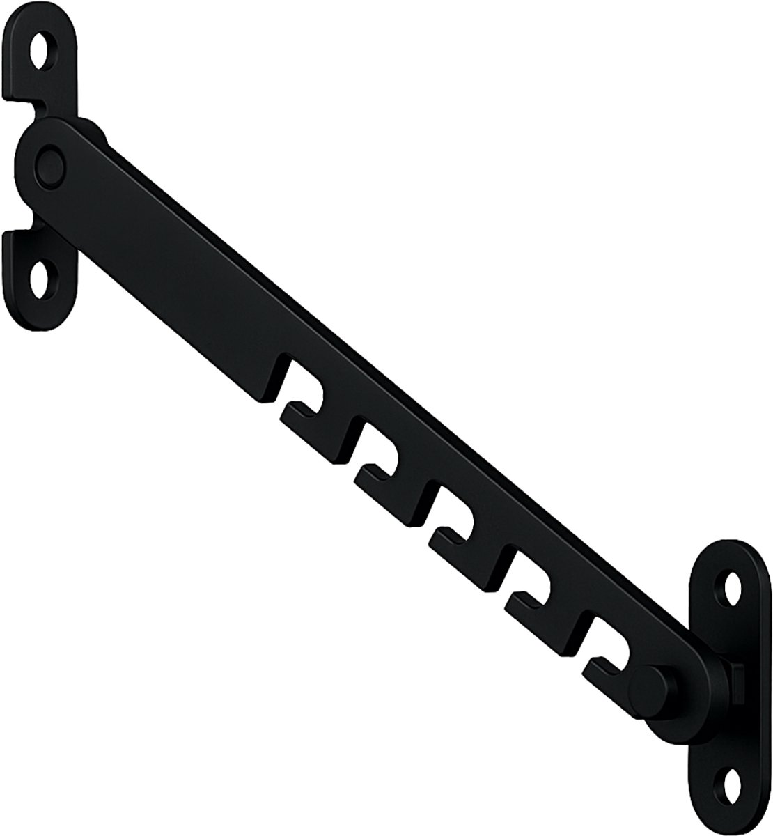Raamvastzetter - Zwarte Windhaak 16cm