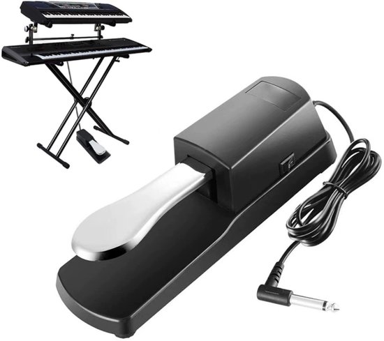 Universeel sustainpedaal – 6.35 mm – 1,5 meter kabel