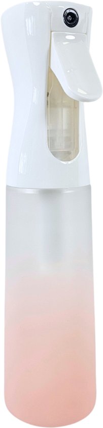 Haar in Stijl® | Roze Mist Spray Bottle 400ml | Water Verstuiver Continuous | Wit doorzichtig