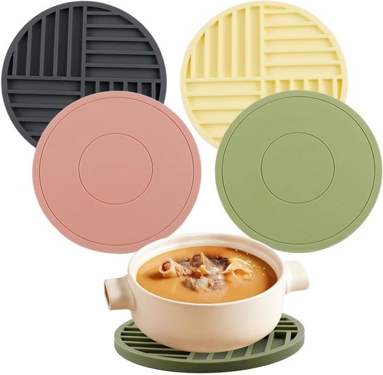 HAES DECO - Set Van 2 Pannenlappen Voor Een Kind - Formaat 16x16 Cm Kleuren Roze Beige Bruin Van 100 Katoen Collectie Frosty And Sweet Kinder Pannenlap