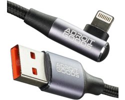 AdroitGoods iPhone oplader kabel 1 meter geschikt voor Apple iPhone - 2.4A Snellaadkabel - Lightning usb kabel