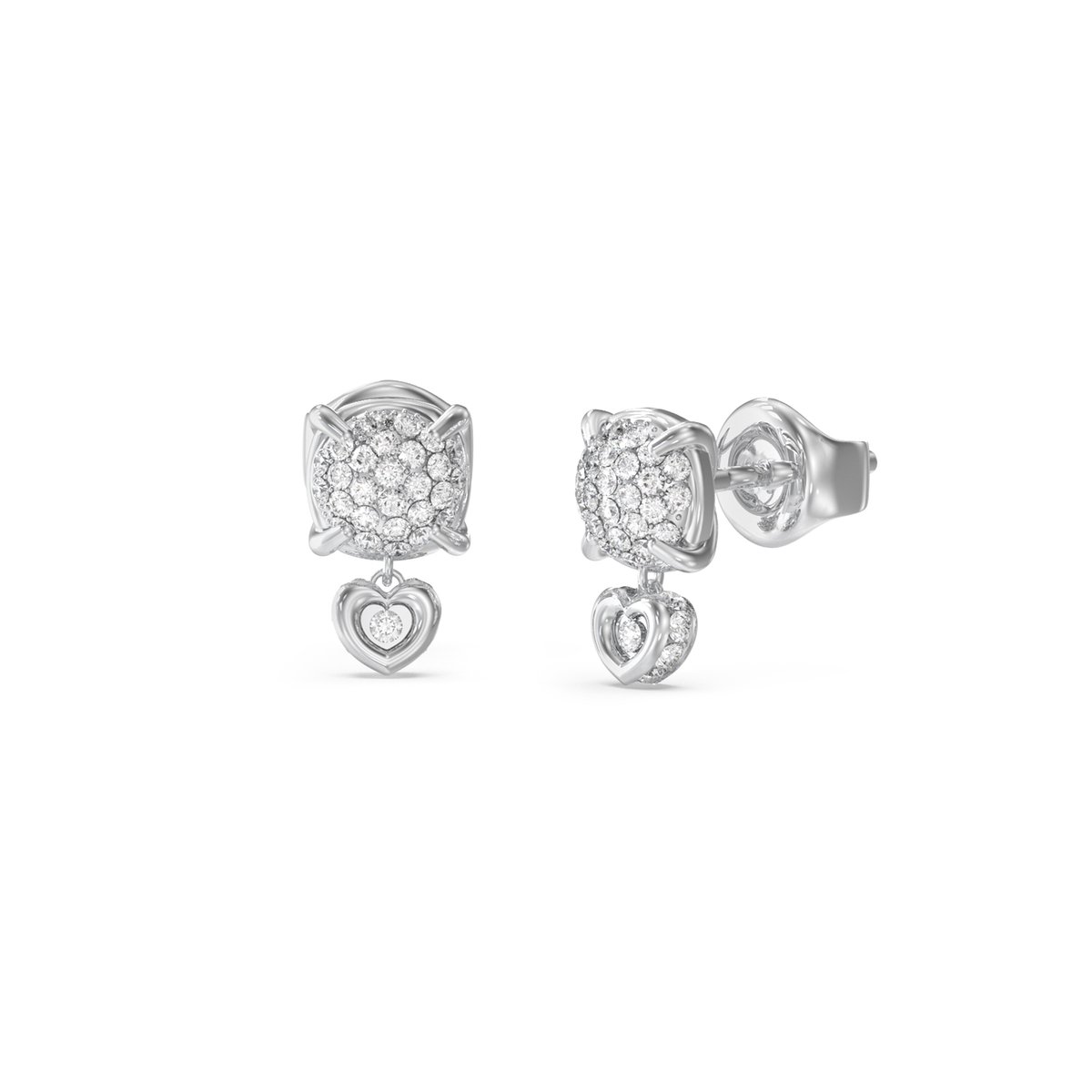 Guess Jewellery JUBE05468JWRHT-U Oorbellen Zilverkleurig