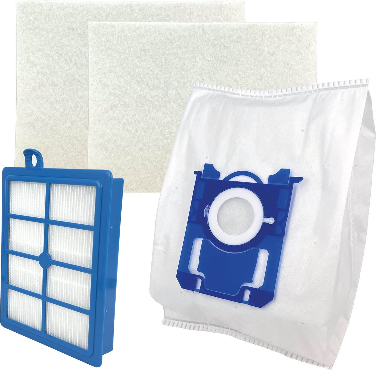 Multaparts® stofzuigerzakken set geschikt voor AEG 6000 serie (Animal 6000, Clean 6000, Hygienic 6000, Allergy 6000*) | Set met stofzuigerzakken type S-BAG (10 x), motorfilter (2 x), HEPA filter