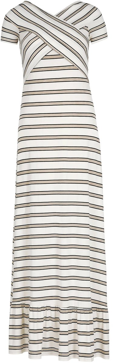 Patrizia Pepe • gestreepte maxi jurk • maat 40 (III)