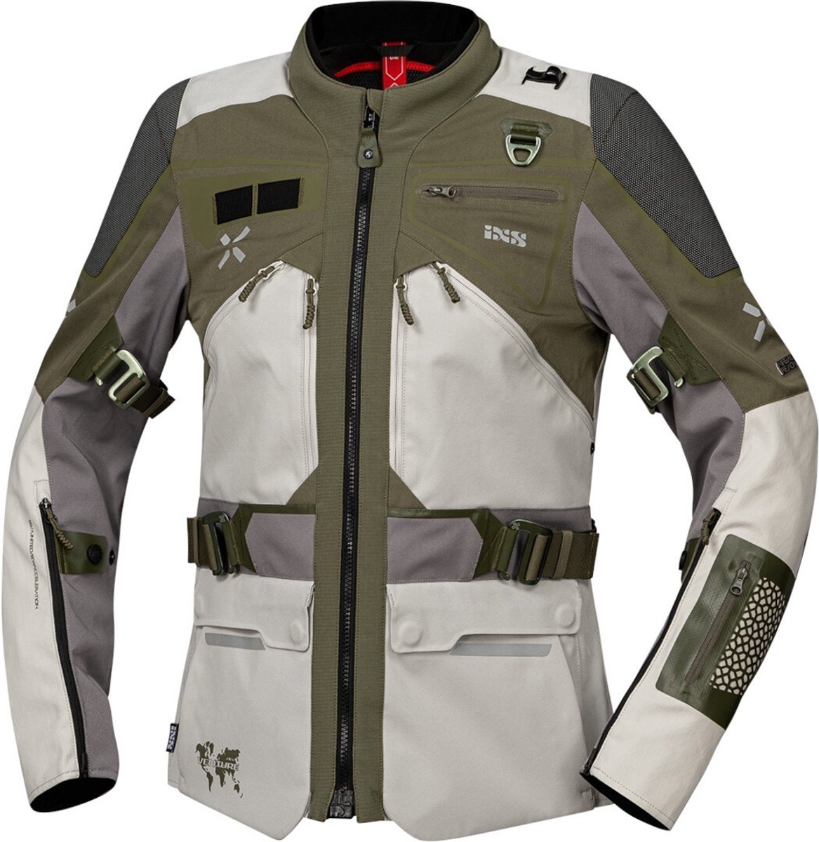 IXS Venture-Air 1.0 Dames Groen Grijs Textiele Motorjas - Jas
