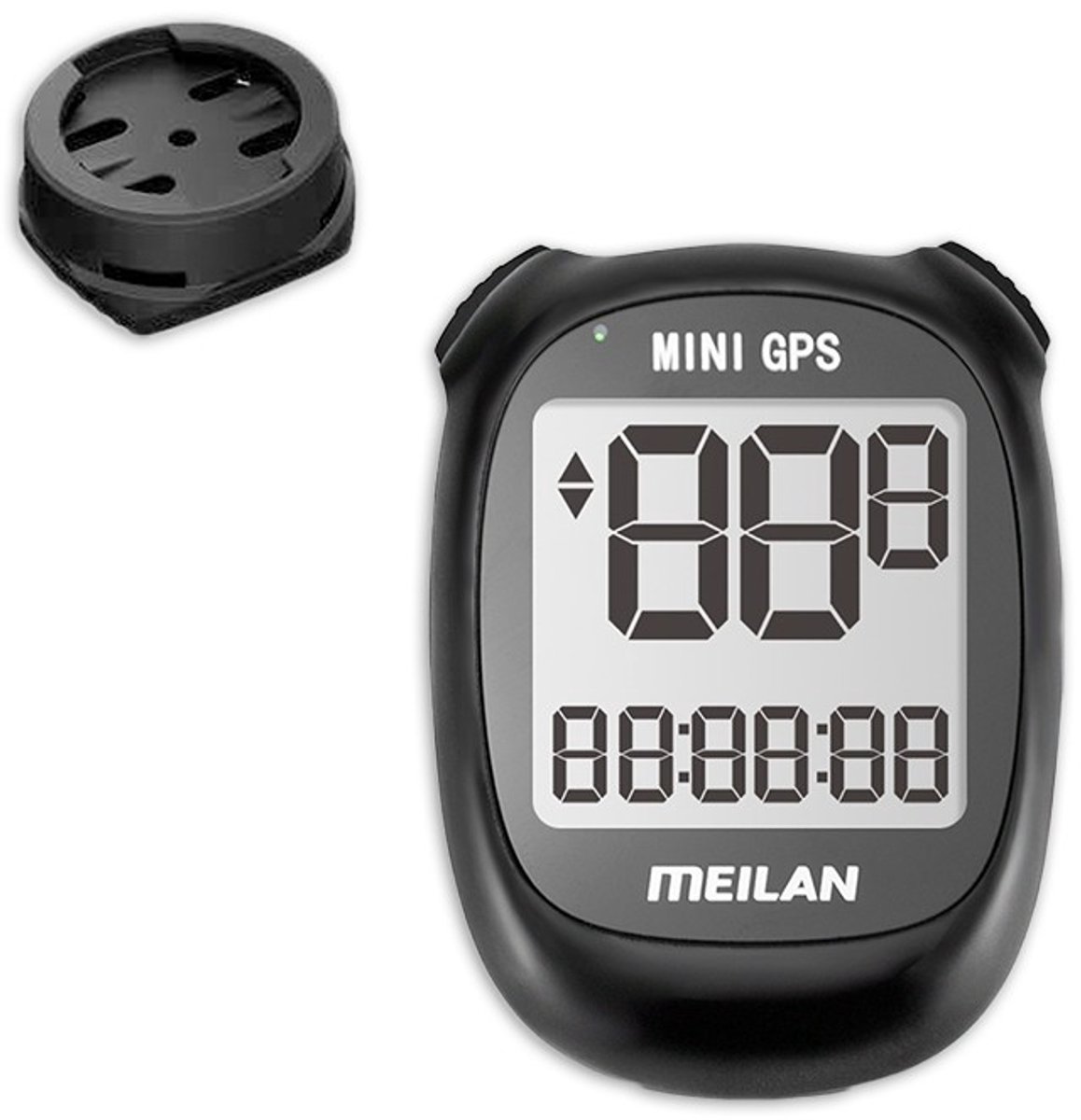Bol.com Meilan Mini GPS Fietscomputer M3 - oplaadbaar - 1.6 inch LCD scherm - zwart aanbieding