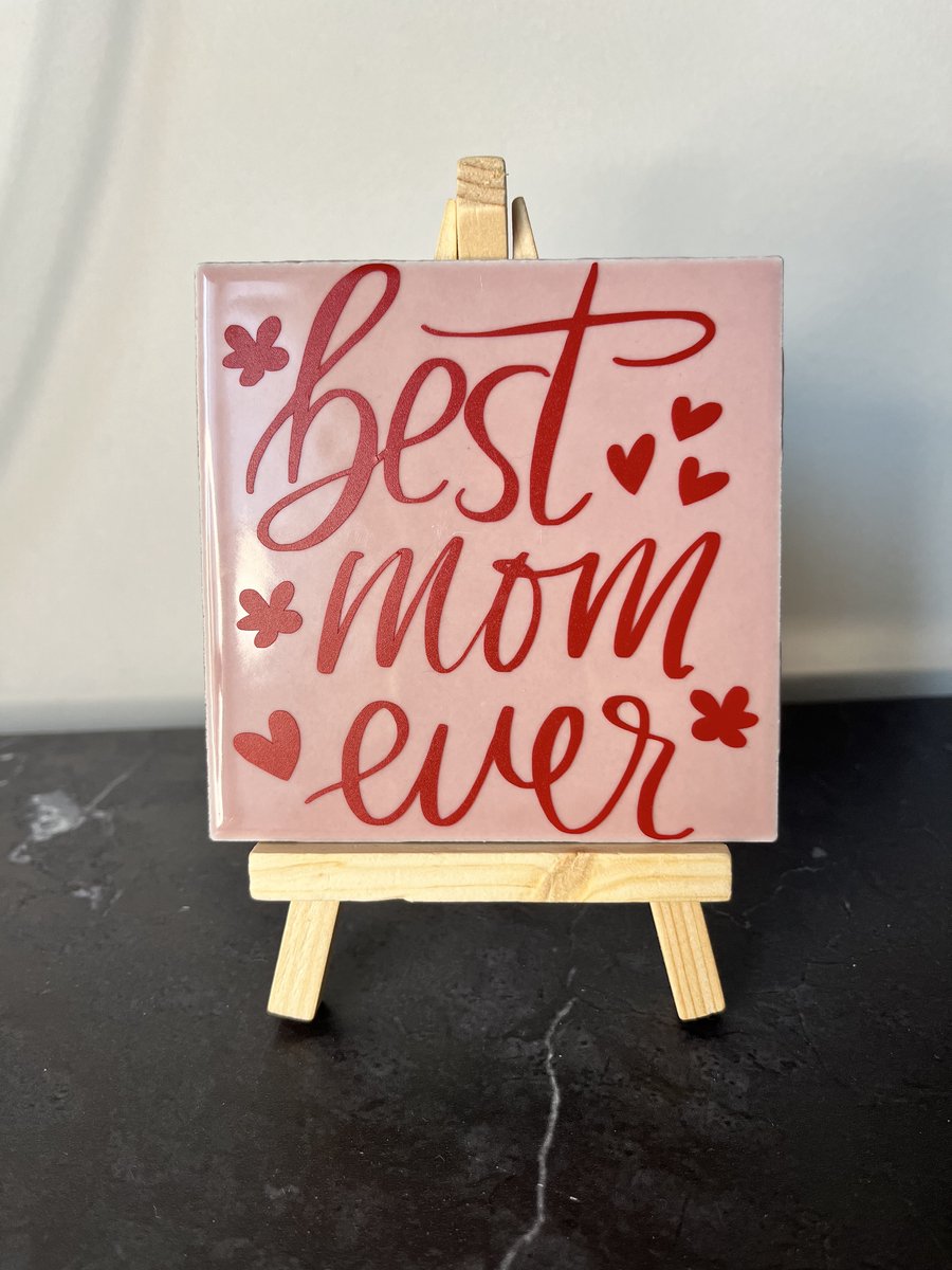 Tegeltje "Best Mom Ever" | Viva Femme | Tegeltjes met tekst