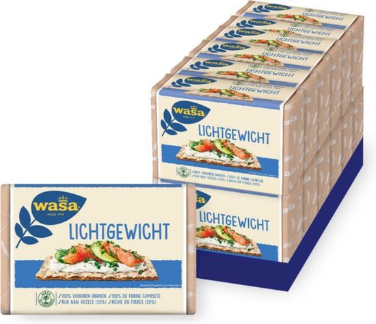 Wasa Lichtgewicht Knäckebröd - 12 x 300g