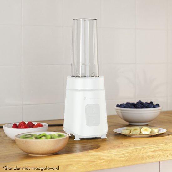 KitchenBrothers To-go Drinkfles - Beker voor Blender - 600ml - Voor KB4144 - Zonder deksel van KitchenBrothers — afbeelding 3