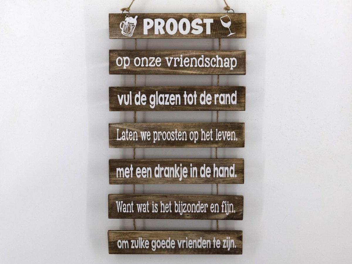 Tekstbord 43x24 proost naturel