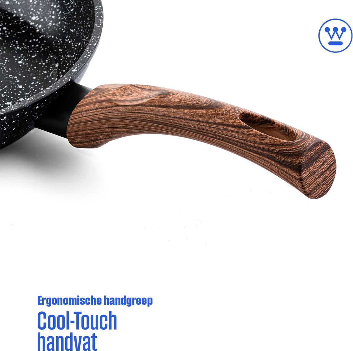 Westinghouse Westinghouse Black Marble Wood Wokpan - afbeelding 3