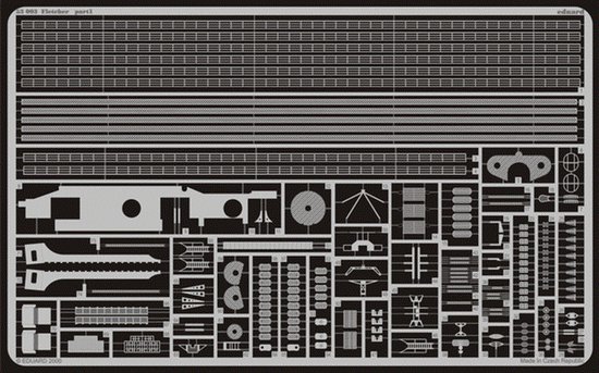 Eduard Modelbouwdecoratie - 53003 Accessoires for Fletcher Ship - Photo-etch