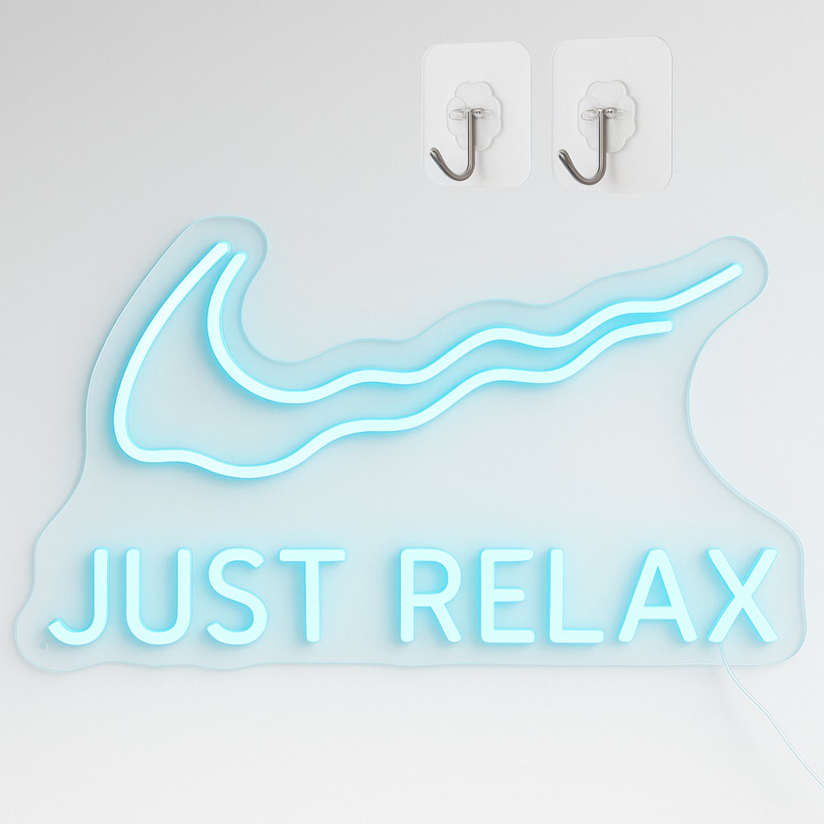 ZoeZo Design - Neon LED Lamp Just Relax - Blauw - USB - Wandlamp - Man Cave - Wand Decoratie - Sfeerlamp - Sfeerverlichting