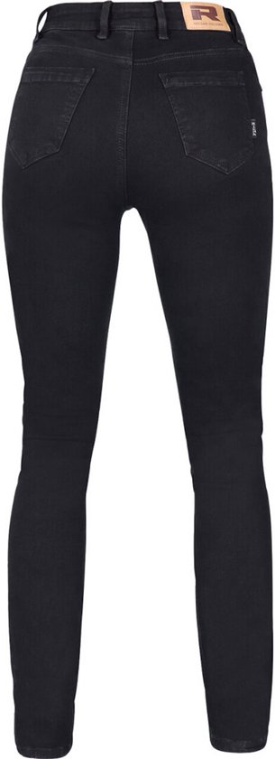 MDM Leren jeans, bikerjeans, western nubuck, leer, zwart, motorjeans