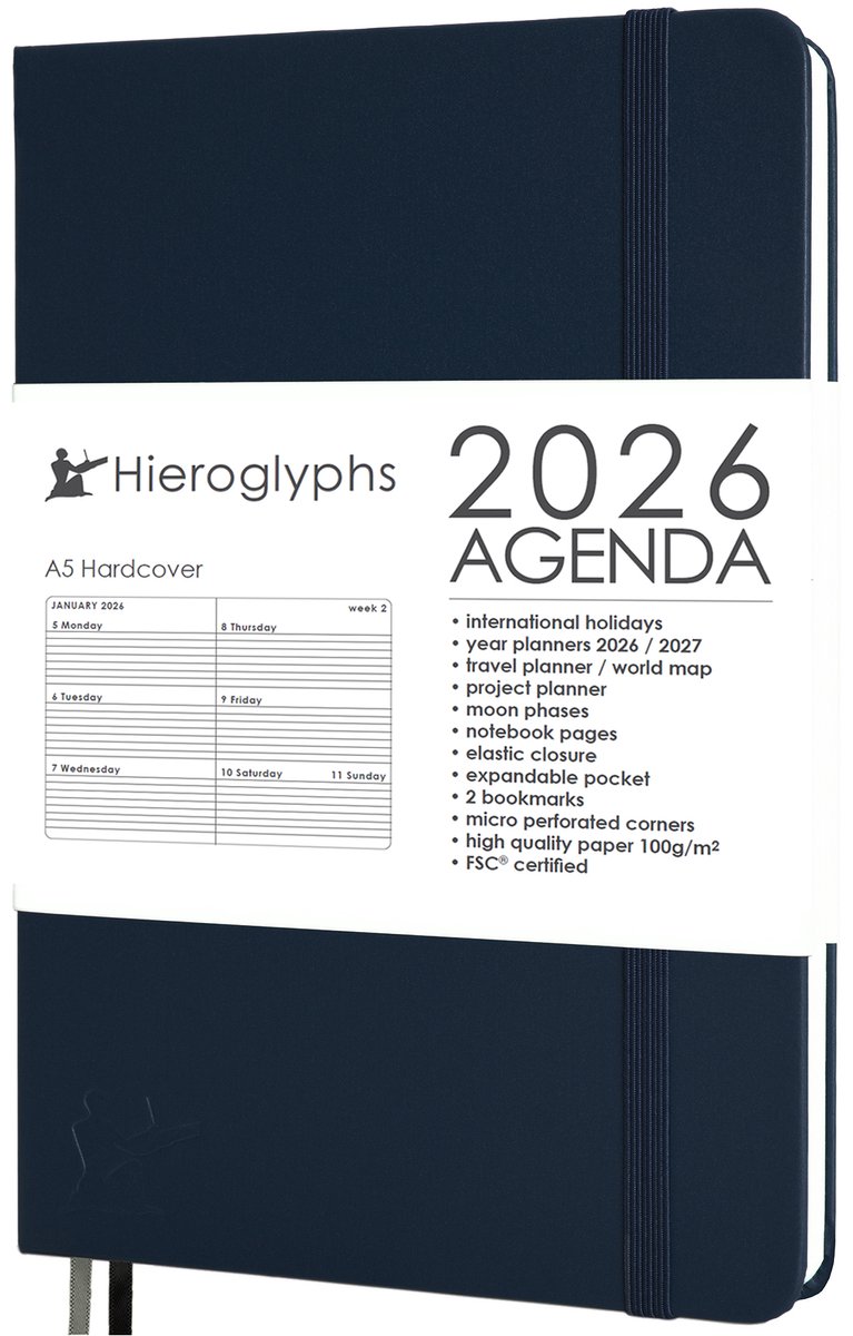 Kalender 2026/2027, weekplanner, agenda, managerplanner 2026, softcover