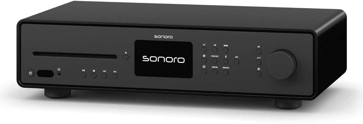 Sonoro: Quantum stereoreceiver - Mat zwart