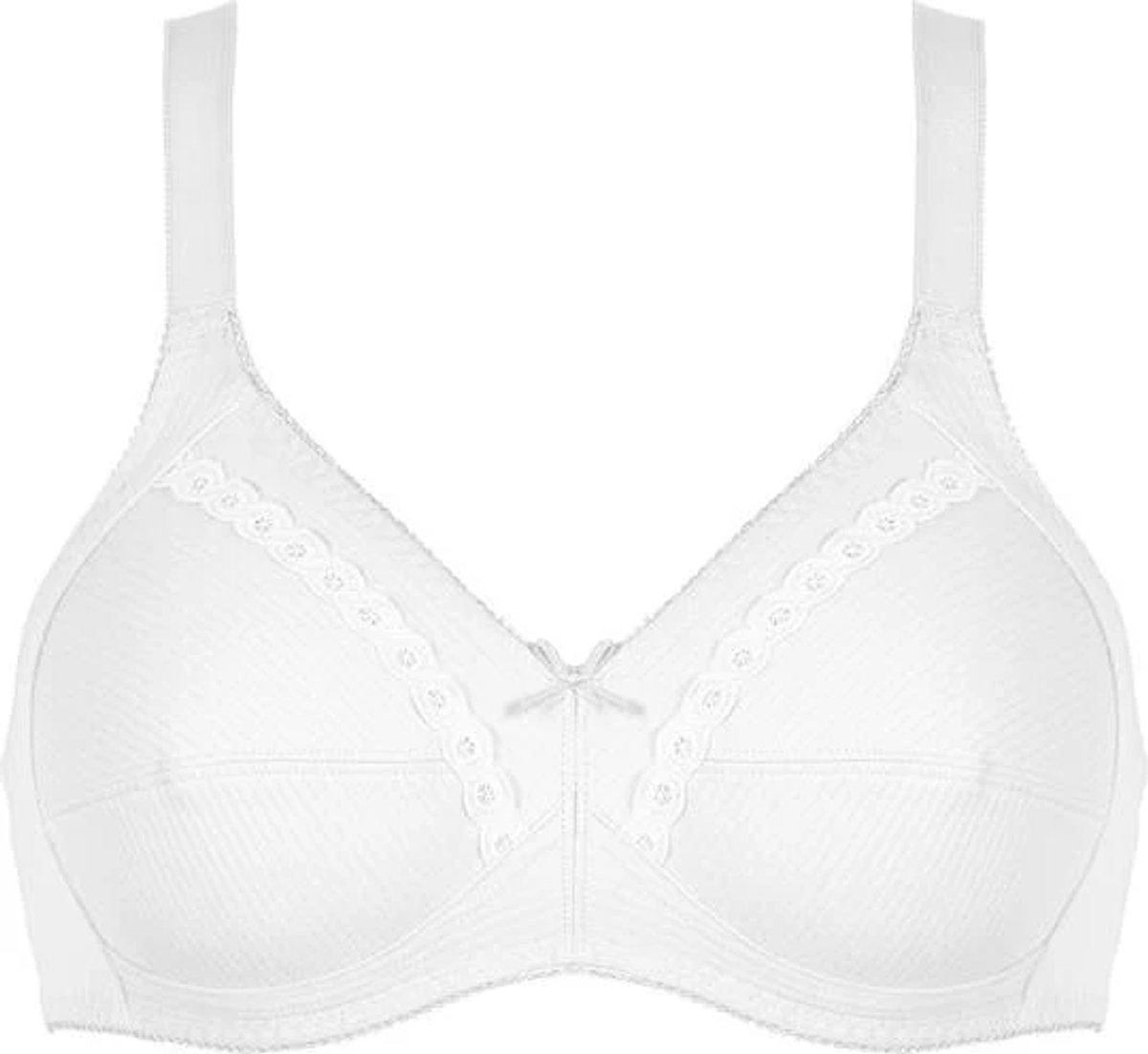 Naturana 100% katoenen soft BH zonder beugels maat 85B wit