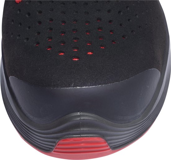 Uvex 1 G2 Sandales pour femmes S1P 68363 Noir, Rouge (68363)- 44 (Weite 12)