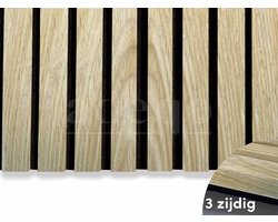 Adeqo Akupanel - akoestische panelen - Klassiek Eiken 260 x 60 cm - 3 zijdig akupanel