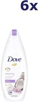 Bol.com Dove Kokosmelk & Jasmijnblaadjes Relaxing Douchegel - Voordeelverpakking - 6 x 250 ml aanbieding