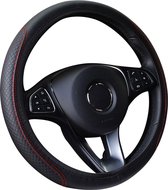 Carpoint Stuurhoes Auto - PU Leer Zwart met grijs - Voor sturen met een