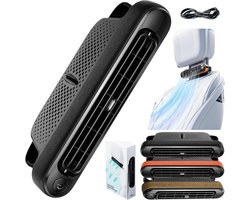 Auto ventilator-auto ventilator cooling-autoventilator 12 volt-autoventilator- auto aircooler-USB-auto achterbankventilator - Draagbare autohoofdsteunventilator met 3 snelheden voor voor- en achterbank - Autoventilator voor sedans, SUV's, campers en