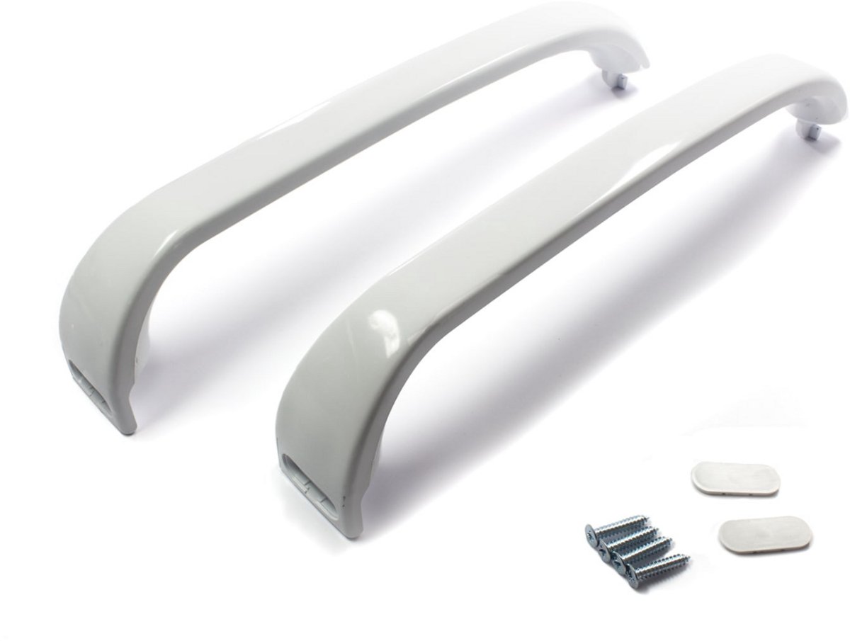Handgreep set - gebogen greep deurgreep koelkast vriezer - Geschikt voor Bosch, Siemens 00369542
