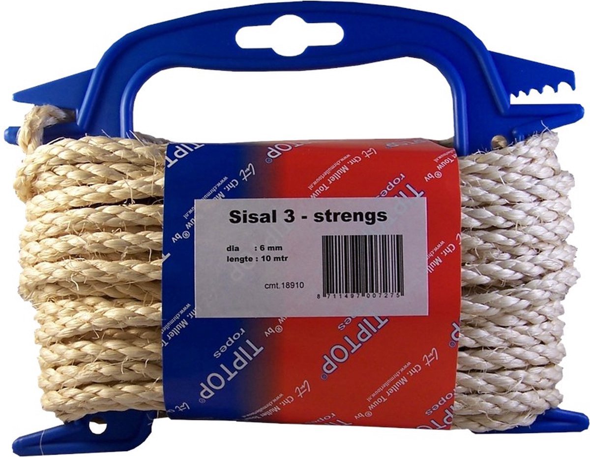 Muller sisal touw 6mm (Per 10 meter)
