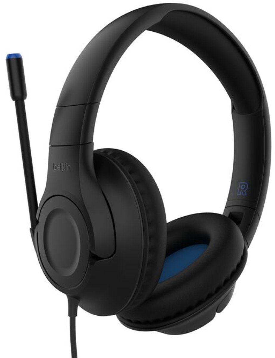 Belkin ENA011HQBK hoofdtelefoon/headset Bedraad Hoofdband Gamen Zwart