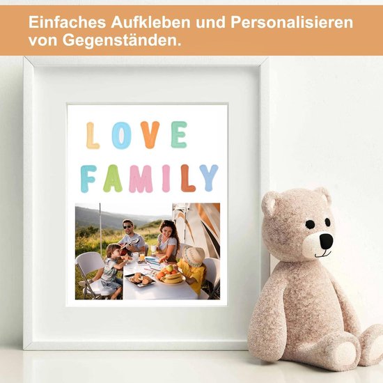 Gepersonaliseerde 3D Letter met Naam & Rozen | Handversierd Kraamcadea – Lunoa Creations