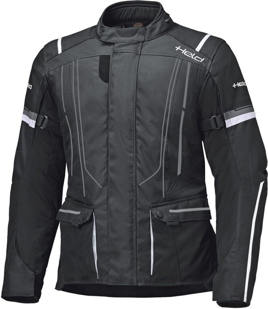 Held Zorro ST Zwart Wit Waterdicht Textiele Motorjas - Maat XXXL - Jas