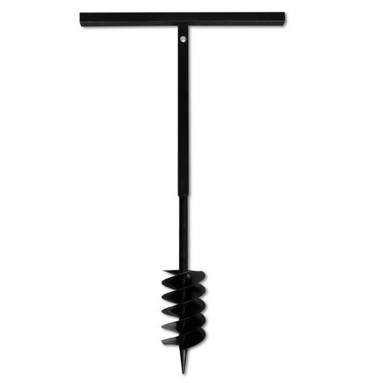 vidaXL - Grondboor - met - handvat - en - schroefkop - (dubbele - schroef) - 120 - mm - (zwart) van VidaXL — afbeelding 4