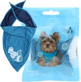 CoolPets cooling bandana hond S - Nekomtrek 30 tot 36 cm - Verkoelende bandana hondenhalsband - Verkoeling hond - 40 x 30 x 30 cm - Blauw