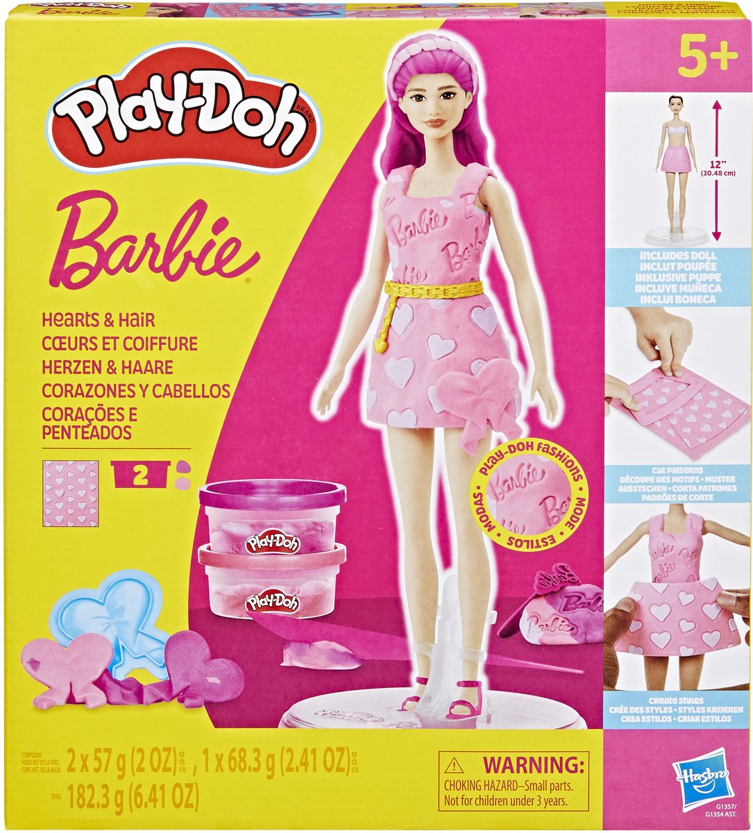 Play-Doh-set Barbiepop - Boetseerklei