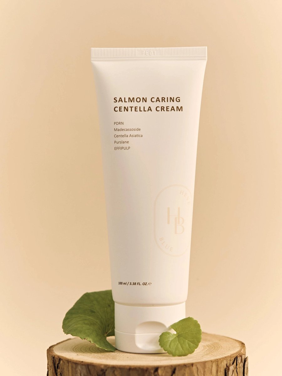 Heveblue Salmon Caring Centella Cream [Salmon-PDRN 5,000ppm][100ml]