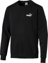 PUMA ESS Logo Crew Sweat FL Trui Heren - Puma Black