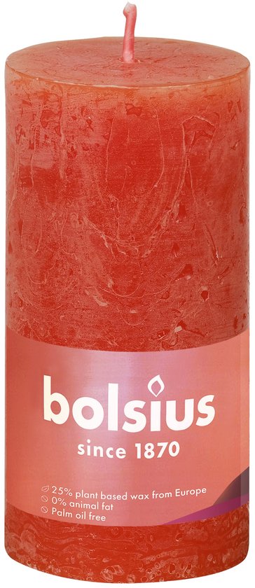 Bolsius pilier rustique 100/50 Oranje
