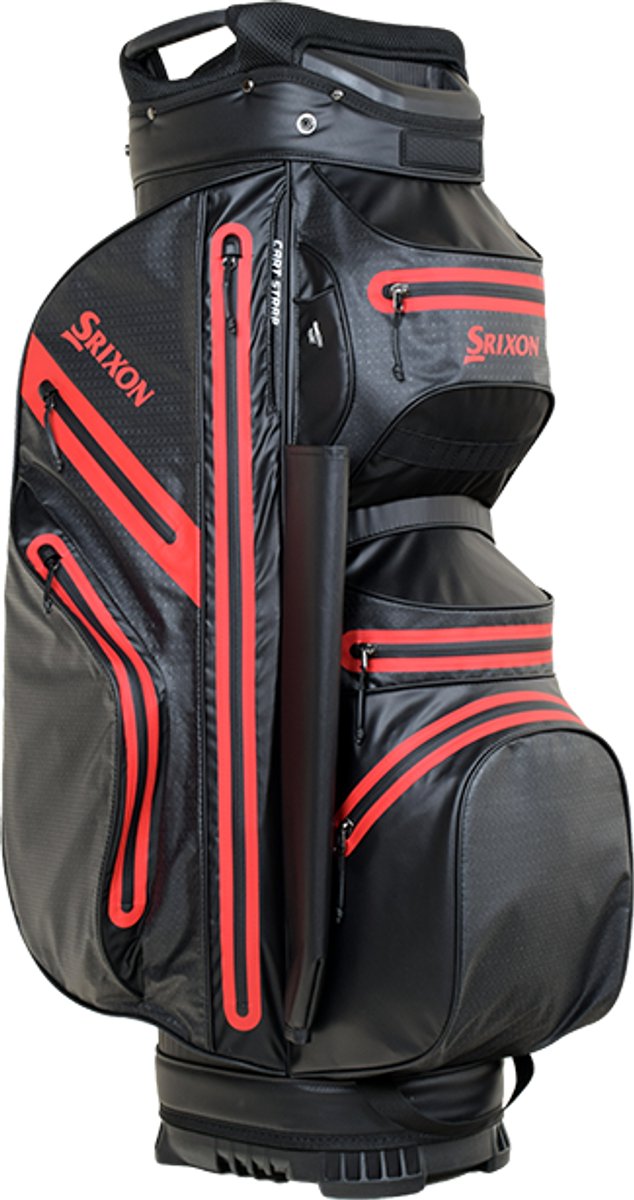 Srixon Weatherproof Cartbag - Waterdichte Golftas - Cart bag - Zwart Rood van Merkloos — afbeelding 5
