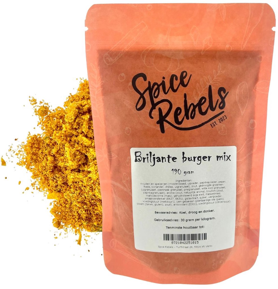 Goedkoopste Spice Rebels - Briljante burger mix - zak 190 gram - hamburger kruiden